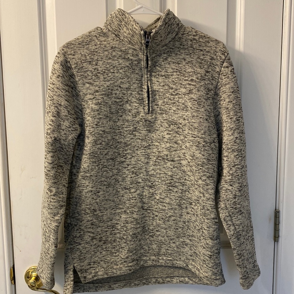 grey polo quarter zip